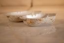 TREND HOME COLLECTION BOWL  Lot de 2 assiettes de service  marbré blanc /doré TREND HOME COLLECTION BOWL  2'Li  mermer desen servis tabağı beyaz/doreTREND HOME COLLECTION BOWL  2er-Set Servierteller marmoriert weiß /gold